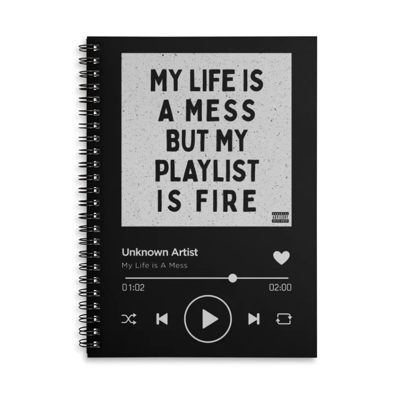 band merch notebook