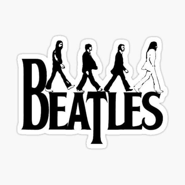 beatles band sticker