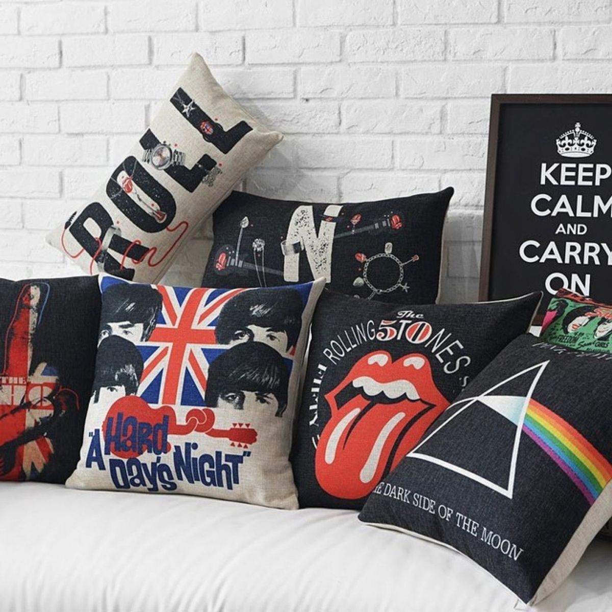 band merch Throw Pillowscase