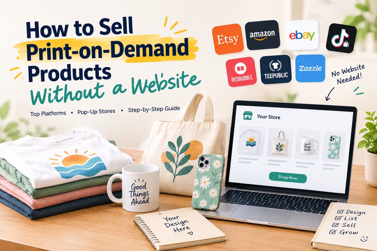 How to Sell Print On Demand Products Without a Website