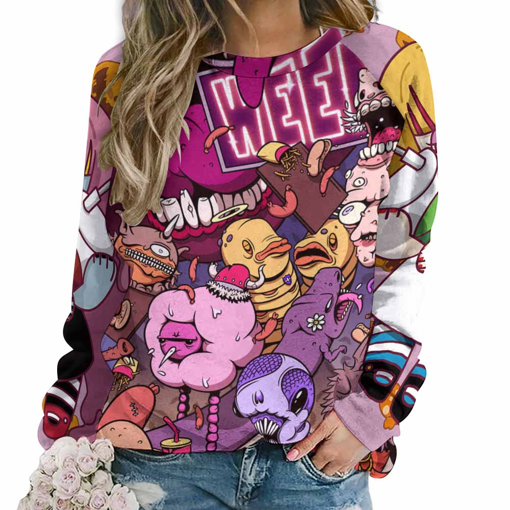 280gsm Custom Sweatshirt Designs Raglan Style(All-Over Printing)