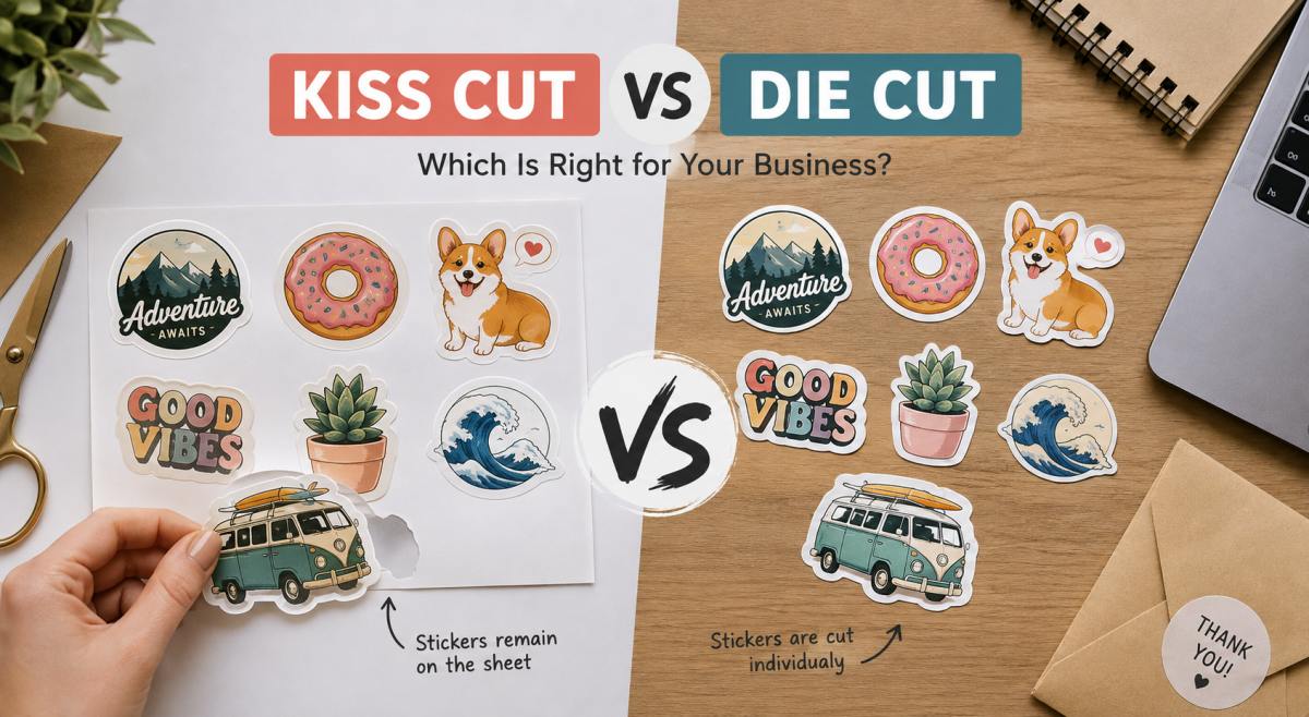 Kiss Cut vs. Die Cut Stickers