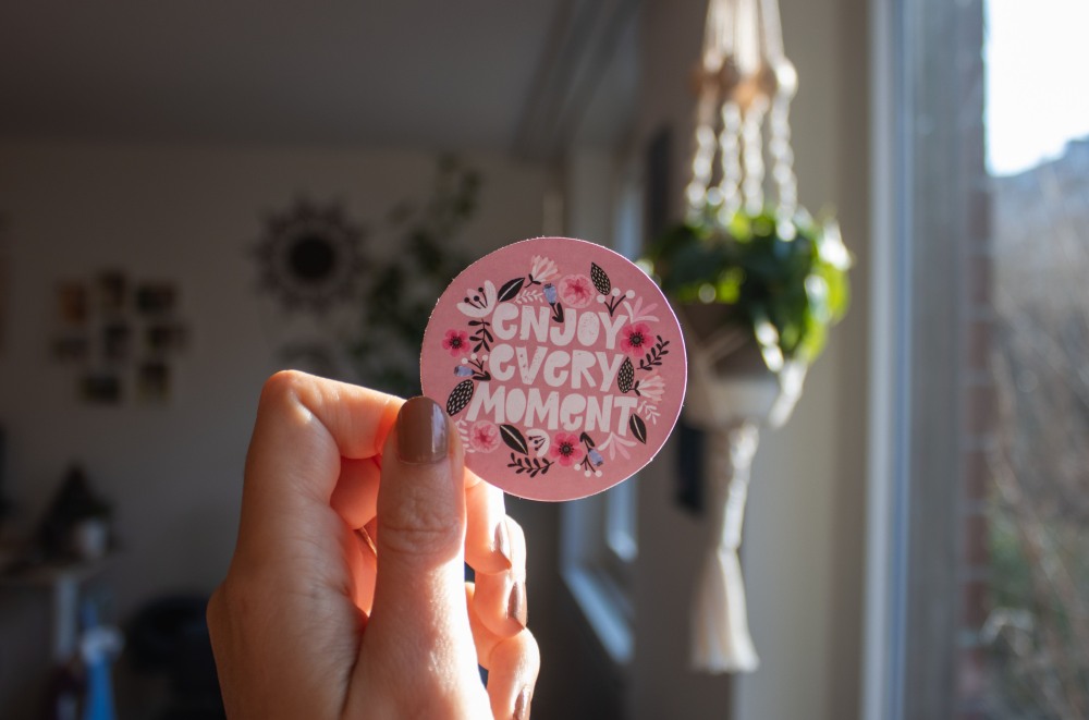 Sticker Design (enjoy every moment)