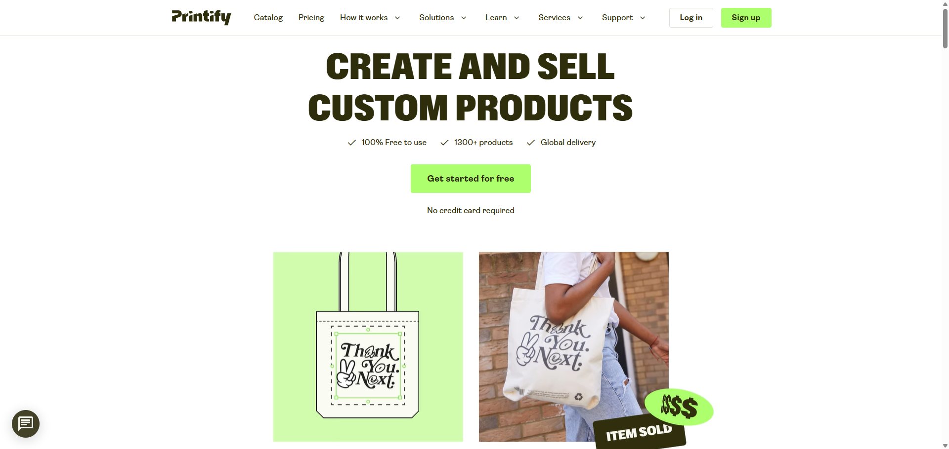 printify homepage