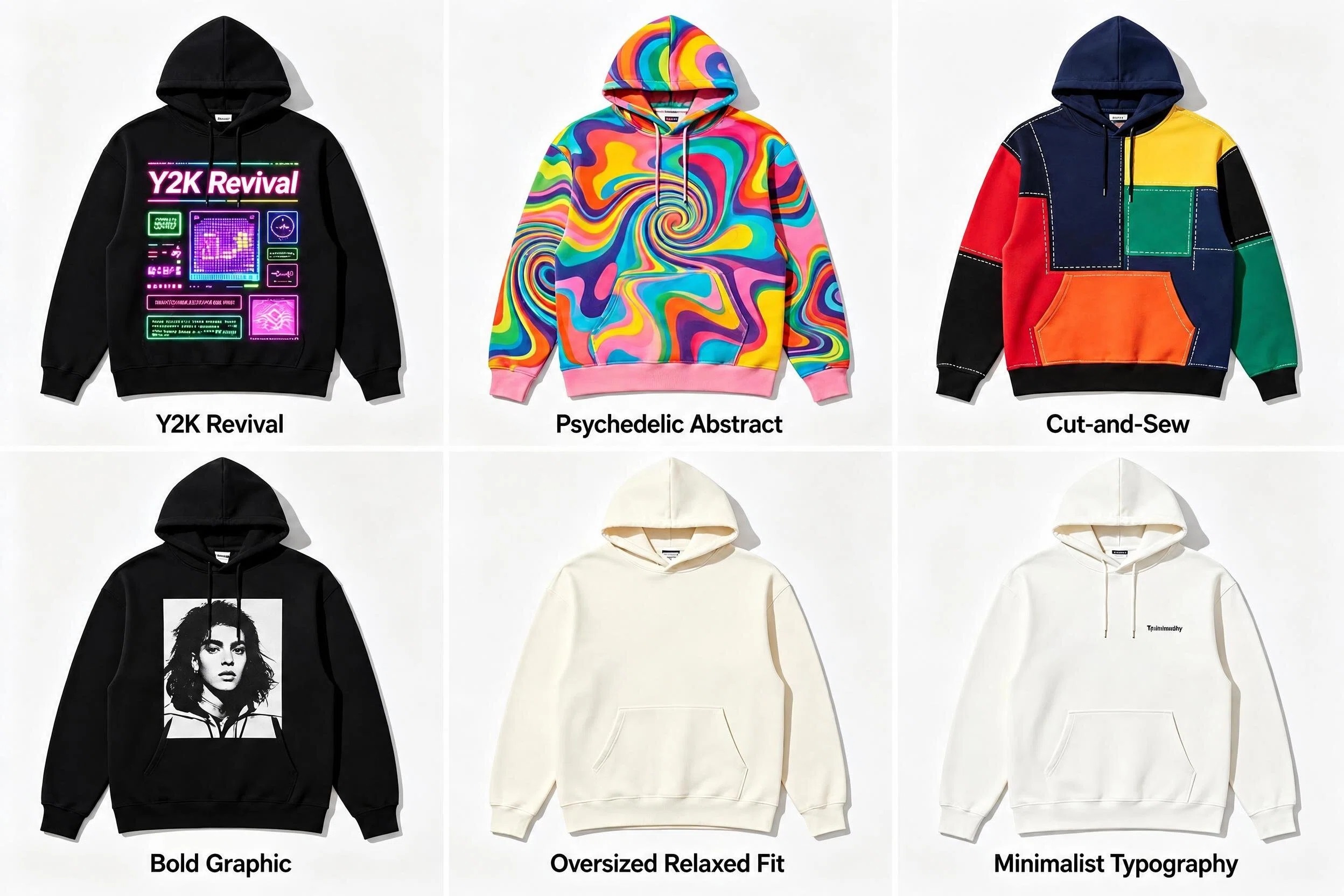 2026 all-over print hoodie design trends collage