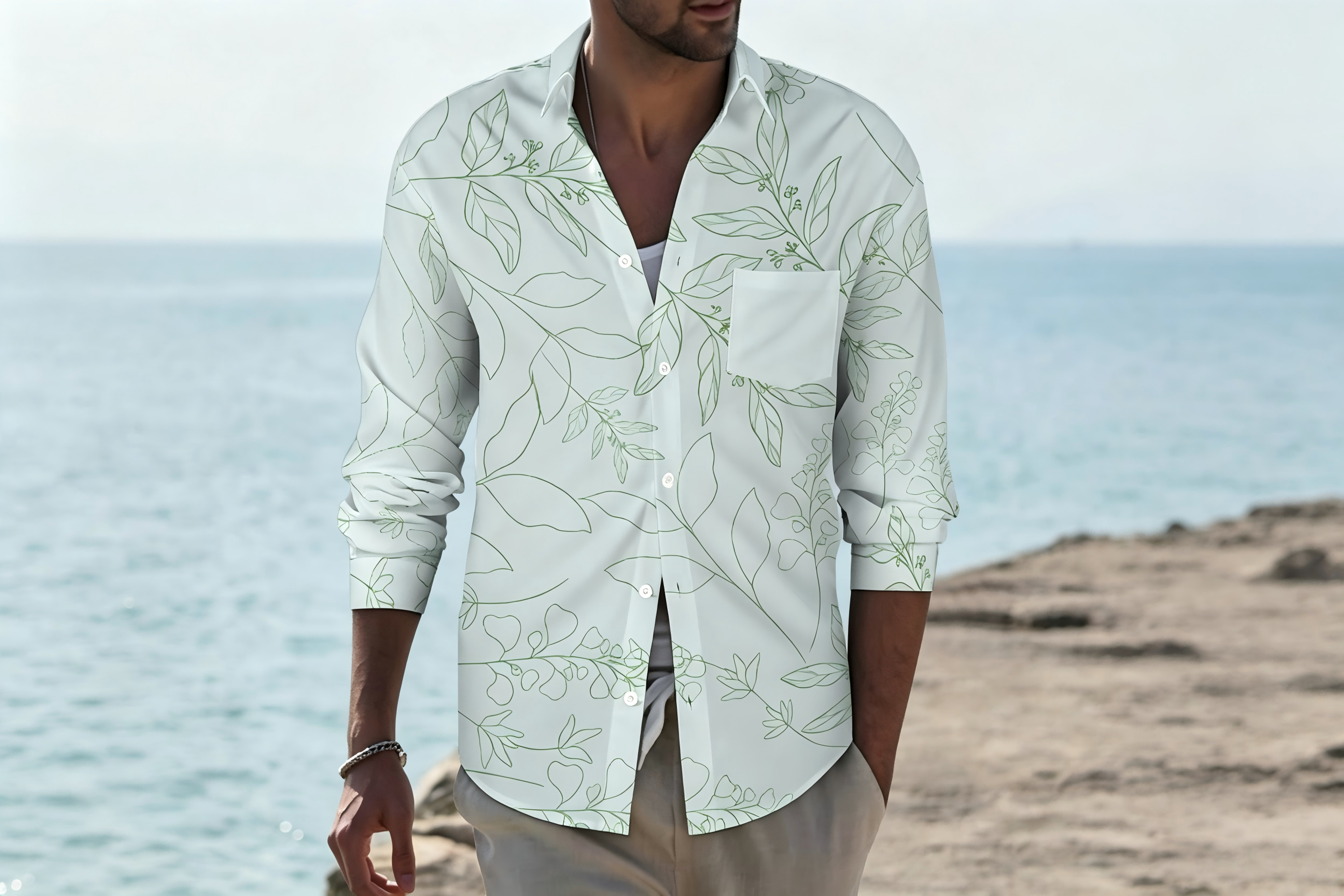 All-over print shirt with vibrant full-coverage graphic design