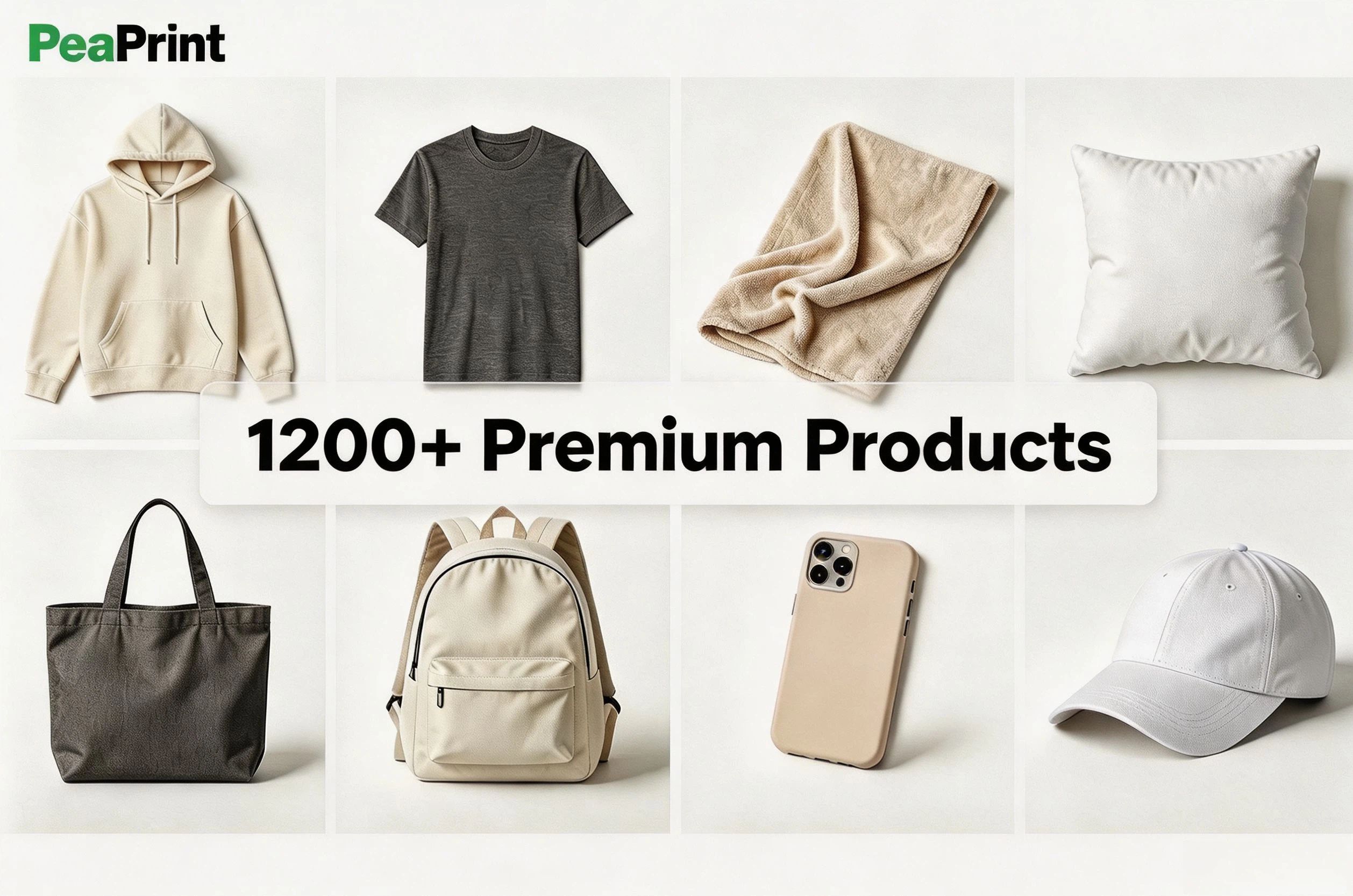 PeaPrint 1200 plus customizable POD products for Etsy sellers