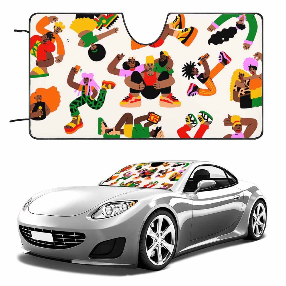 Custom car sunshade