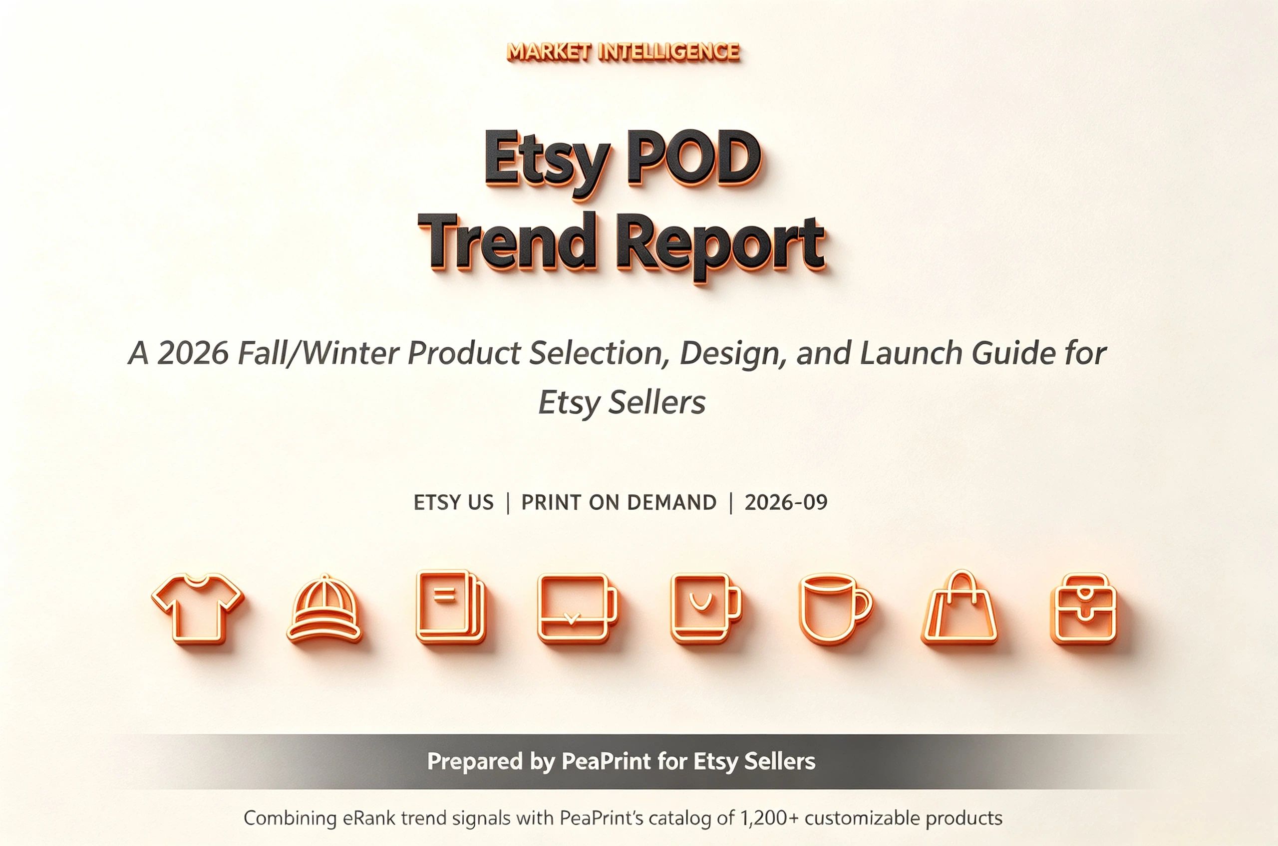 Etsy POD trend report 2026 fall winter product selection launch guide for Etsy sellers cover