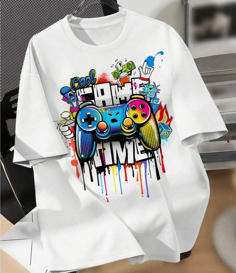 Graffiti and spray painting style tshirt