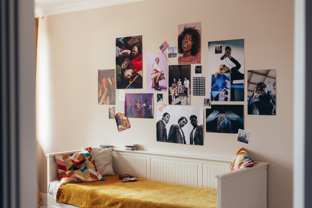 band poster on the wall