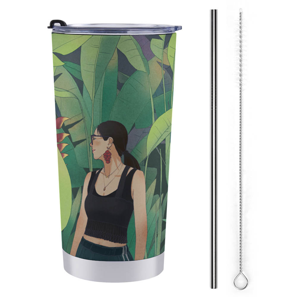 Car Travel Mug Set with Cleaning Kit (590ml/20oz)