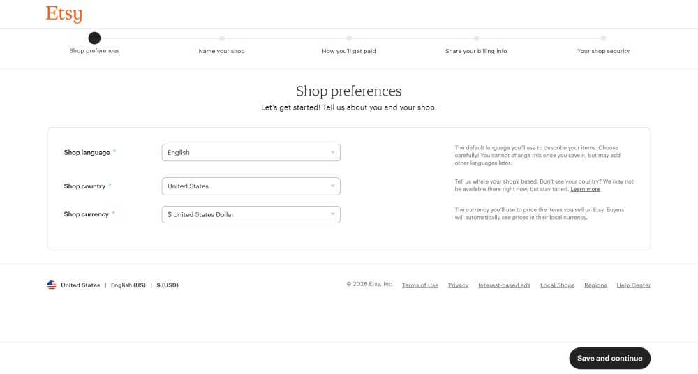 etsy sign up