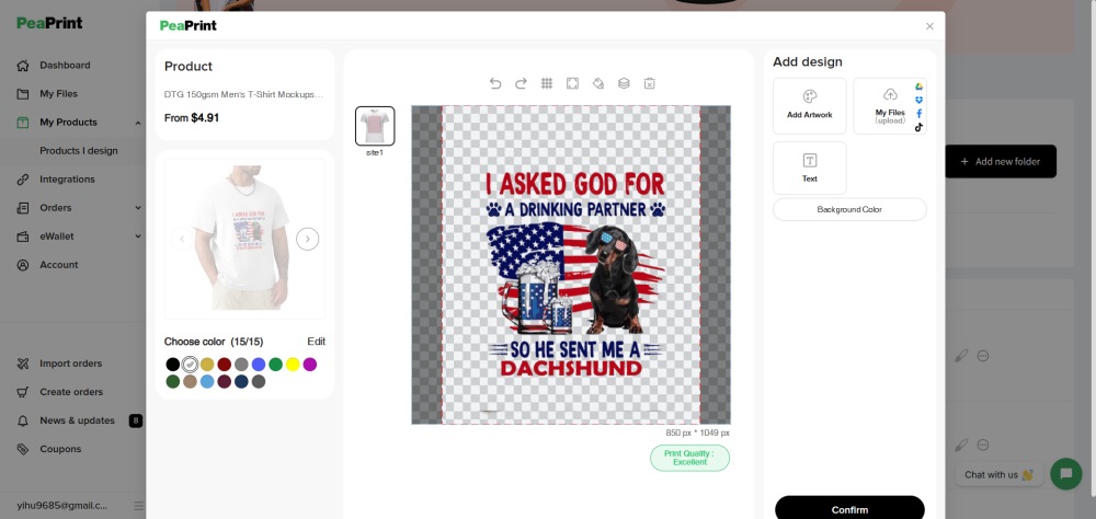 PeaPrint design tool