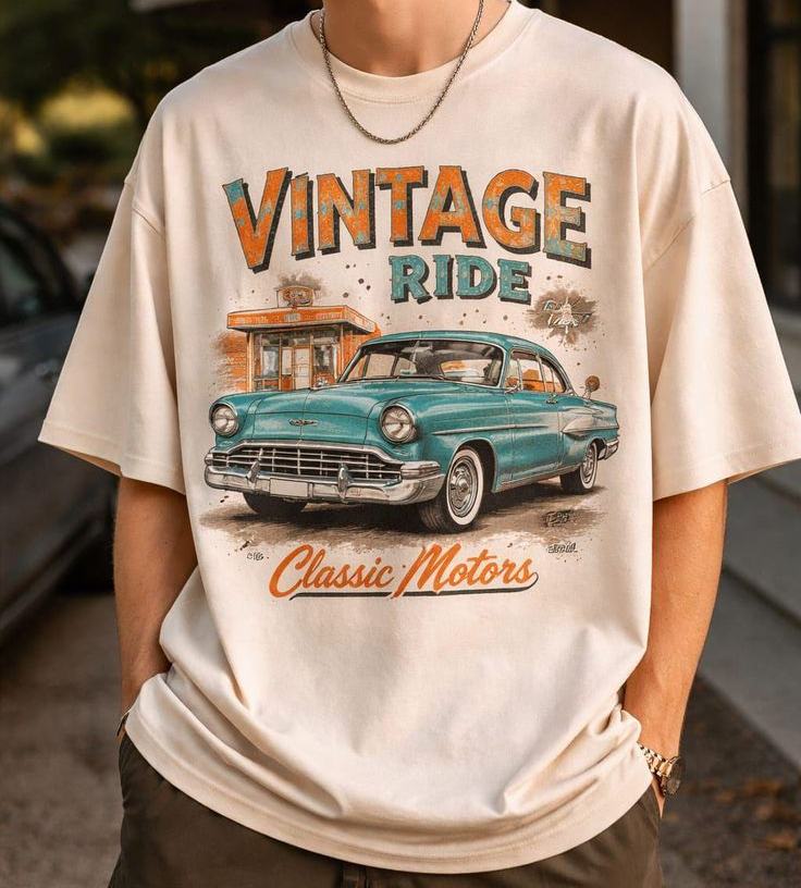 Nostalgic and retro atmosphere tshirt designs