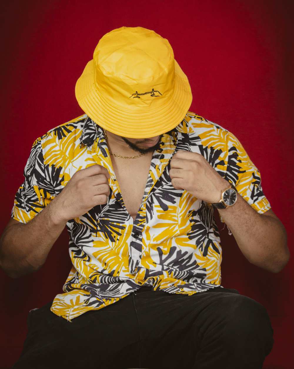 Sunset-Yellow Hawaiian Shirt