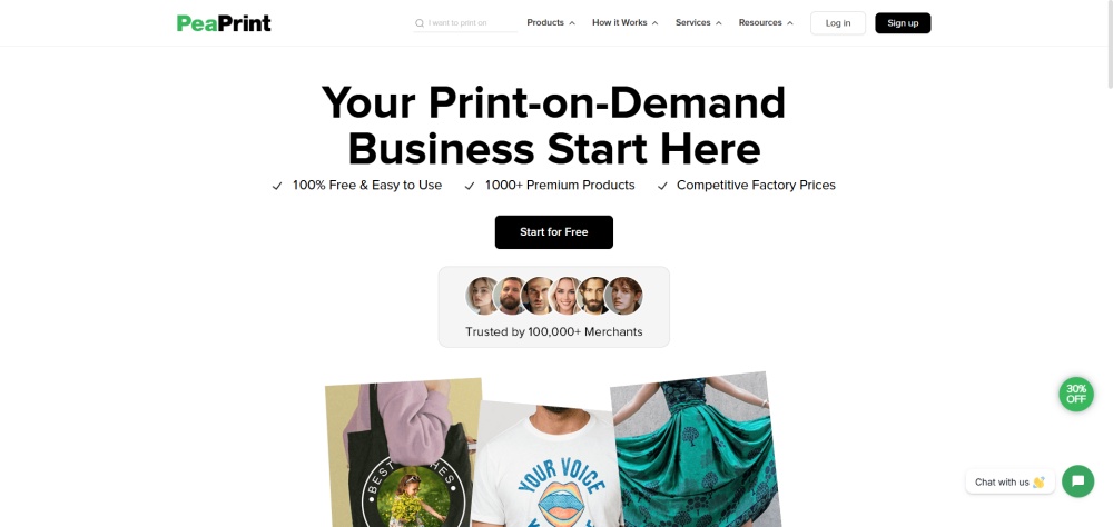 PeaPrint print on demand platform