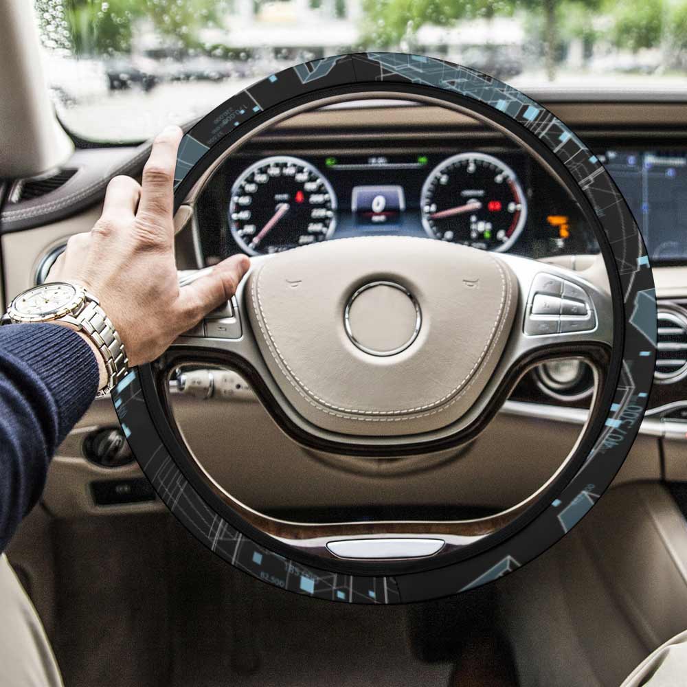 Custom steering wheel cover