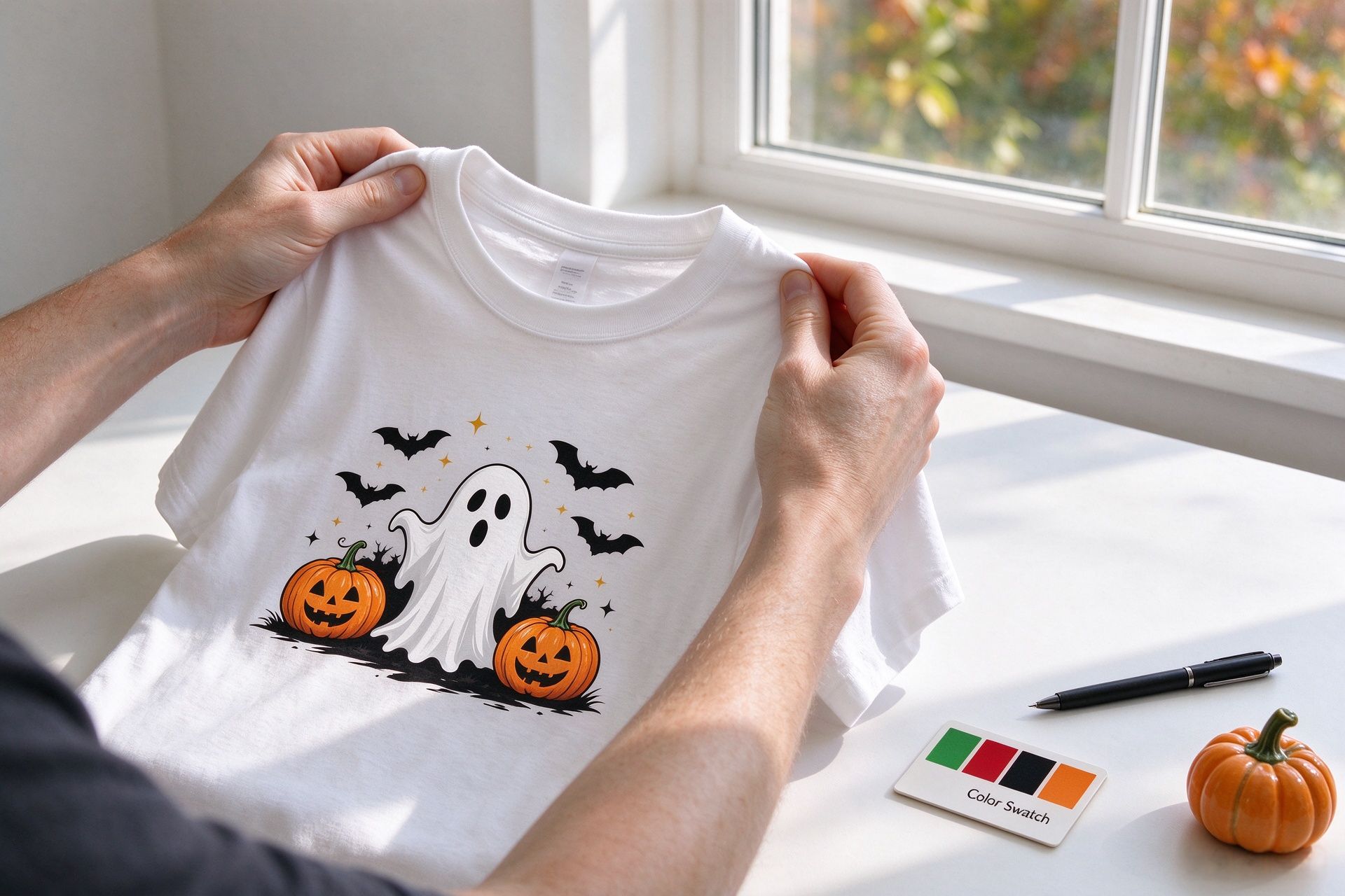 Halloween AOP sample quality inspection