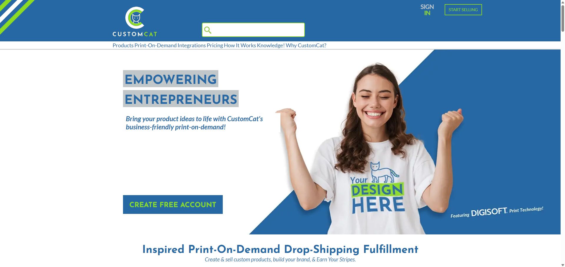 customcat homepage